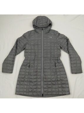 The North Face Thermoball Primaloft Eco Quilted Full Zip Long Puffer Coat Jacket